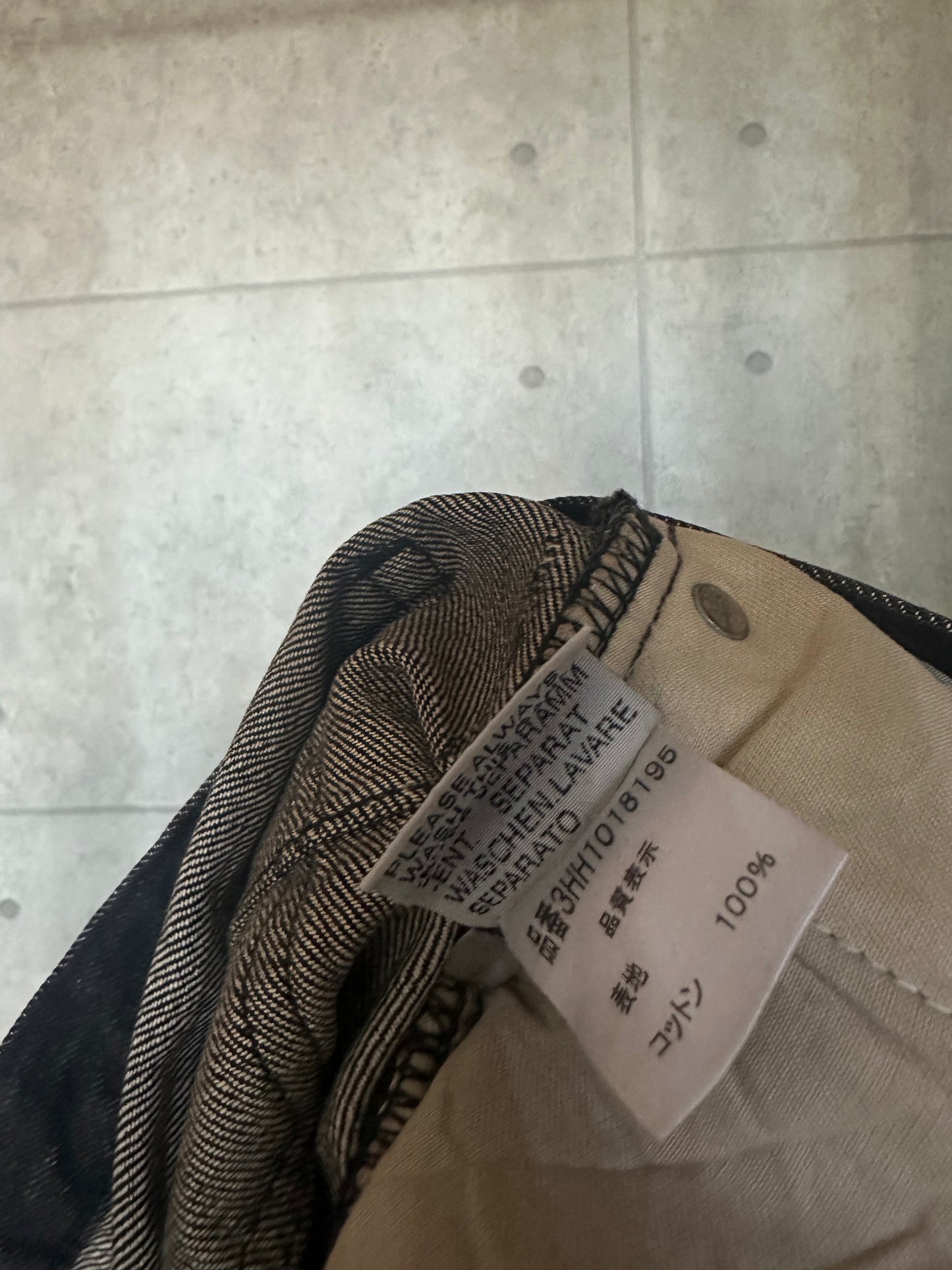 Dior homme 03aw black denim jeans 26inch