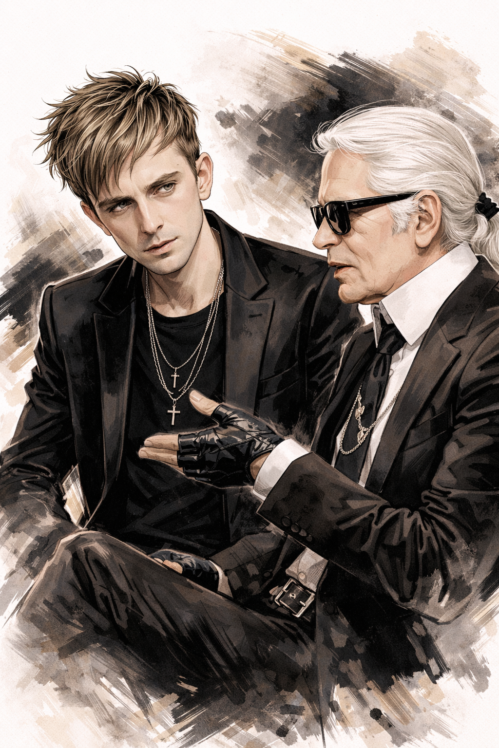 Hedi Slimane × Karl Lagerfeld