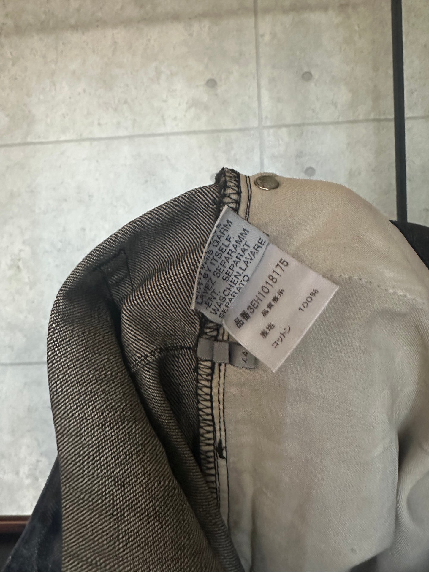 Dior homme 03ss black denim jeans 44inch