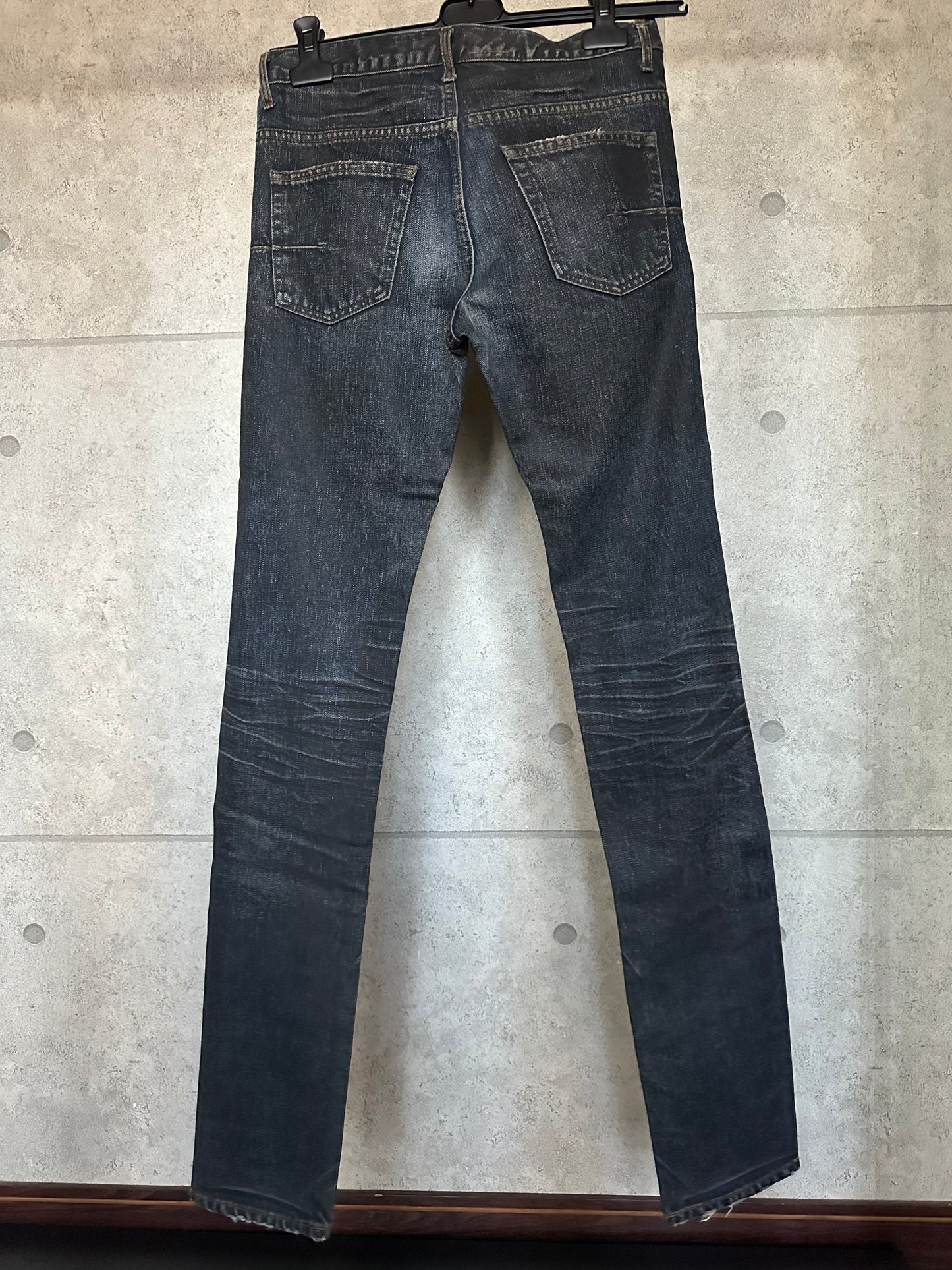 Dior homme 03aw blue waxcoating denim jeans 29inch