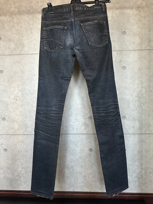 Dior homme 03aw blue waxcoating denim jeans 29inch