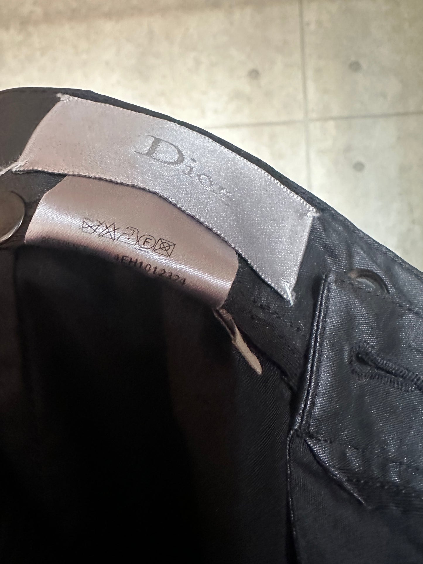 Dior homme 04ss blackcoating pant 44inch