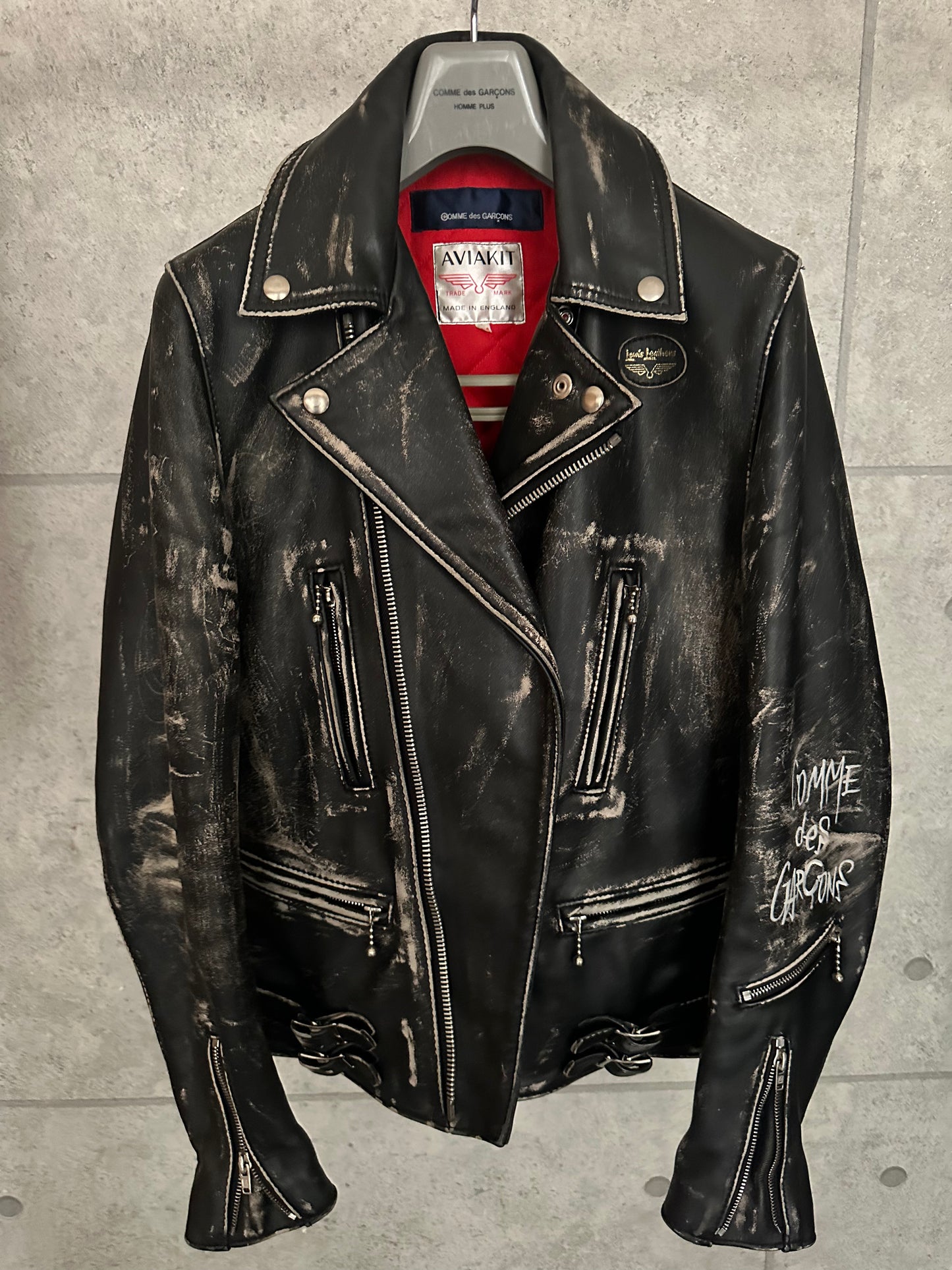 Lewis Leathers × commedesgarcons  Leather Jacket (Forever)