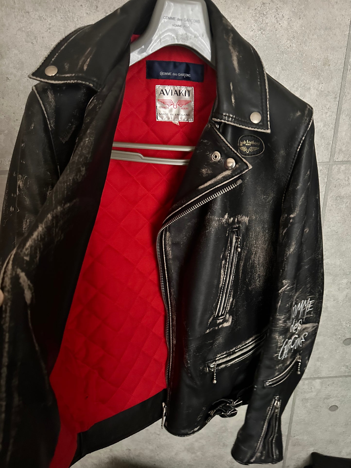 Lewis Leathers × commedesgarcons  Leather Jacket (Forever)
