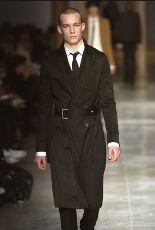 Dior homme 02aw  long coat  beige