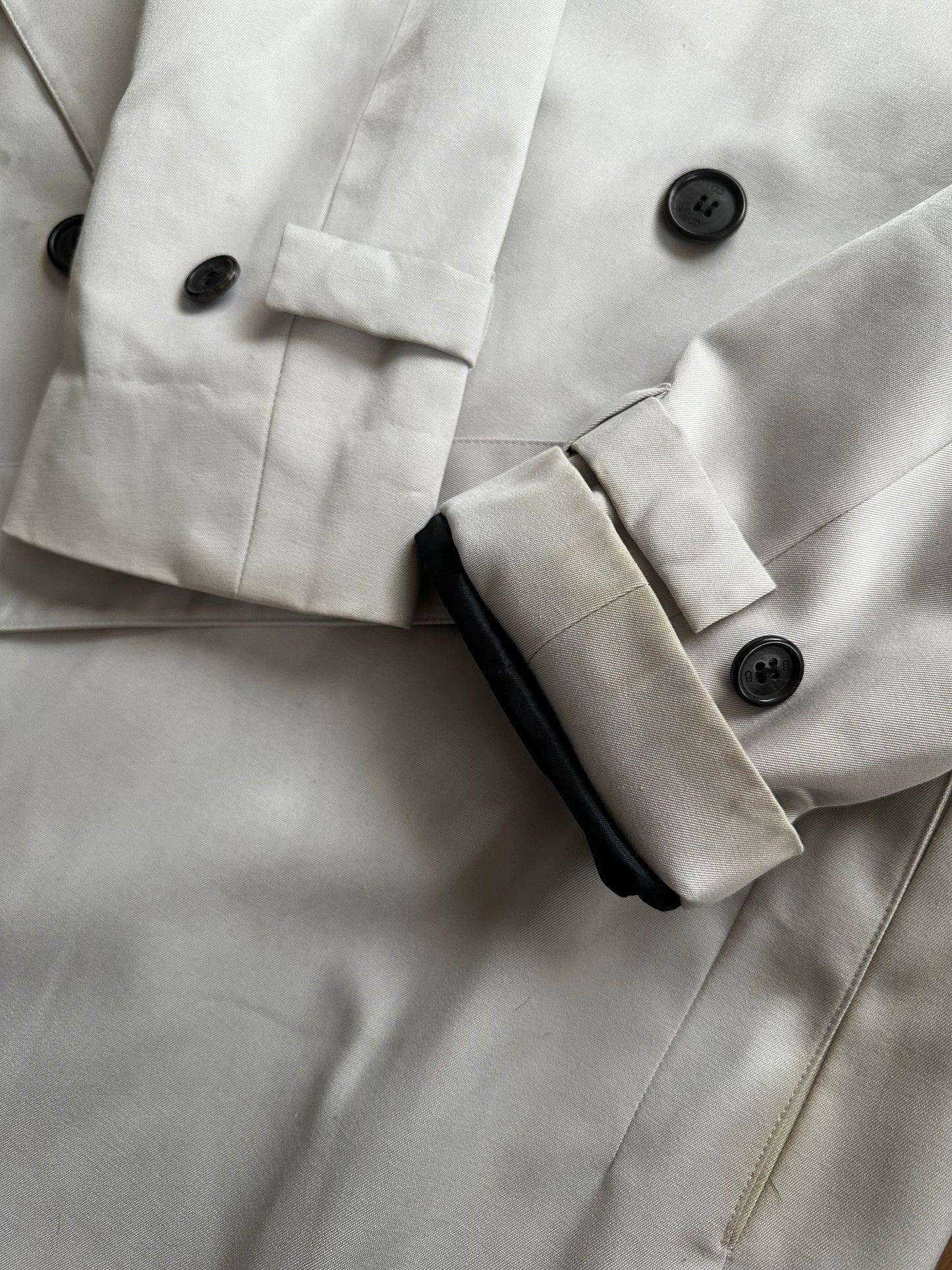 Dior homme 02aw  long coat  beige